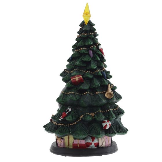 Фигур декор в стекл шаре &quot;Елка и Снеговик&quot; (подсв,муз, вьюга, AAх3 н/п), D 10 см, L19,5 W19,5 H35 см