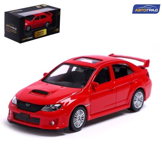 Машина металлическая SUBARU WRX STI, 1:43, цвет красный