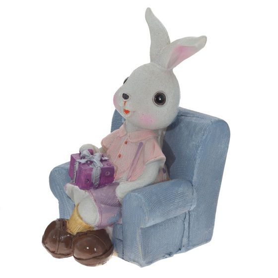 Фигурка декоративная &quot;Заяц&quot;, L9 W9 H13 см, 2в.