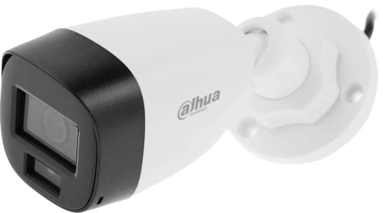 Камера аналоговая Dahua DH-HAC-HFW1209CLP-LED-0280B-S2 2.8-2.8мм HD-CVI HD-TVI цв. корп.:белый
