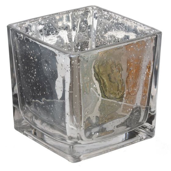 Подсвечник, L10 W10 H10 см, цвет микс