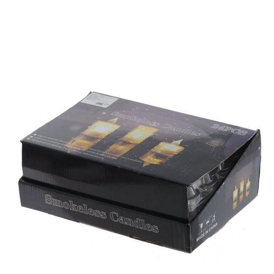 Изделие декоративное &quot;Свеча&quot; (подсветка, 3xLR54) (блок 24шт), L3,5 W3,5 H8 см