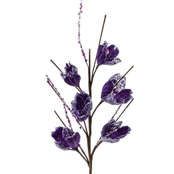 Цветок искусственный &quot;Магнолия&quot;, L15 W15 H74 см