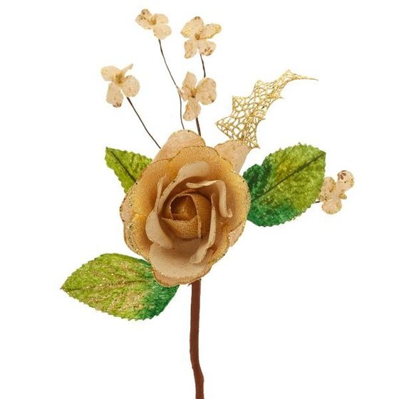 Цветок искусственный &quot;Роза&quot;, L12 W9 H38 см, 2в.