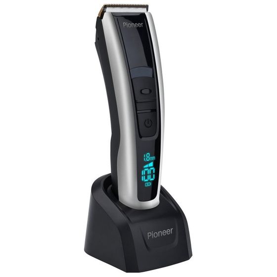 Машинка для стрижки Pioneer HC06R аккум. (насадок 7шт) черный/серый