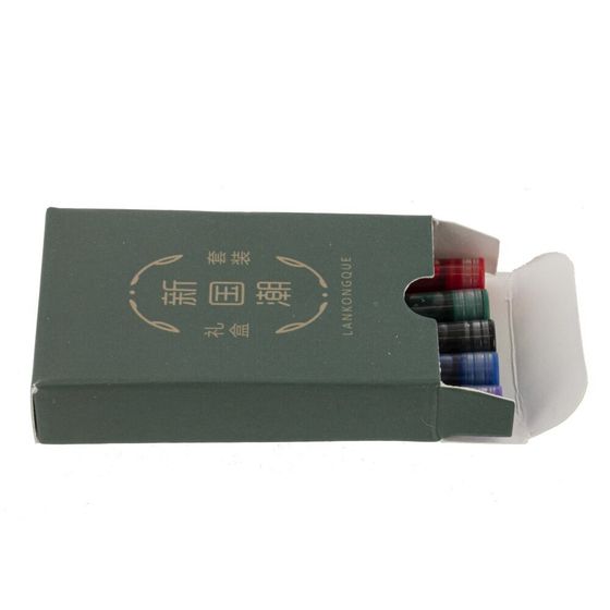 Набор подарочный: ручка перьевая, 5 наконечников, чернильница, Д25 Ш11 В3,5 см