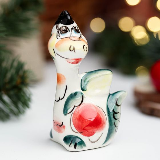 !09 Сувенир &quot;Дракон Летун&quot;, гжель, микс, цветной