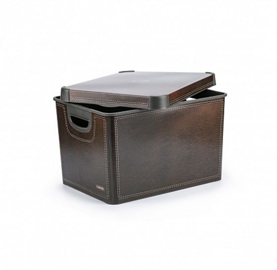 Короб (ящик) для хранения СТОКГОЛЬМ 22л LEATHER