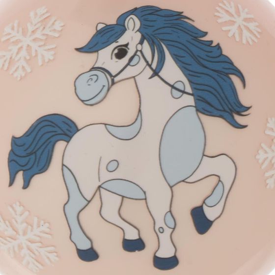 Украшение новогоднее &quot;Шар с лошадкой&quot;, D 8 см, L8 W8 H9 см