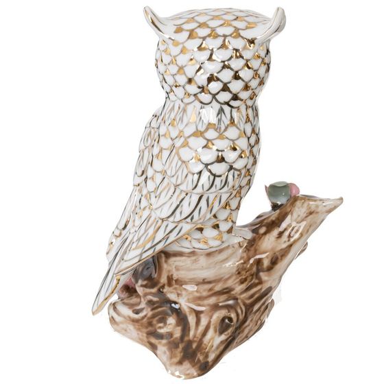 Фигурка декоративная "Сова", L9 W6 H12,5 см, 1 штука. дизайн микс
