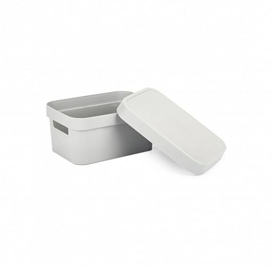 Коробка INFINITY с крышкой 4.5л серая