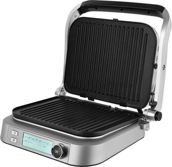 Электрогриль RED Solution SteakPro RGM-M816P 2100Вт черный/серебристый