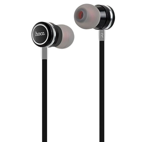 Гарнитура внутриканальная Hoco M16 LING SOUND проводные черный (6957531051701)