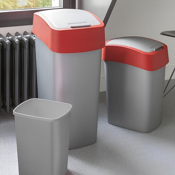 Контейнер для мусора FLIP BIN 25л красный