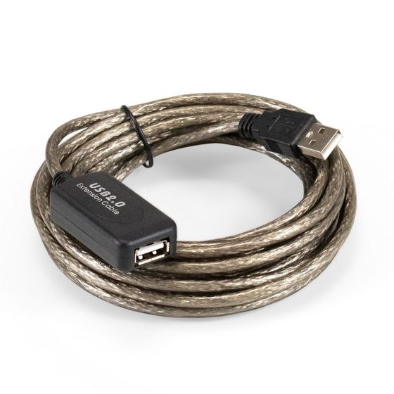 Кабель-удлинитель ExeGate USB 2.0 A(m) - A(f) 5м прозрасный (EX-UAE-AMAF-5.0)/(EX294766RUS)