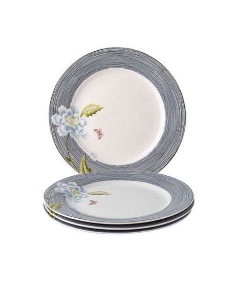 ЗАКРЫТИЕ! Тарелки Heritage Collectables Midnight Pinstripe в подарочной коробке, набор из 4 шт.