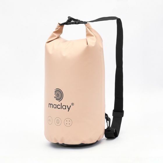 Гермомешок туристический maclay, 20 л, 500D, цвет оранжевый