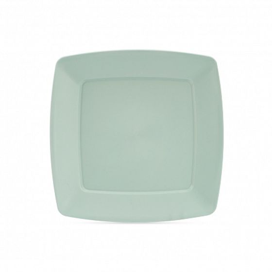 Тарелка обеденная SERVICE 23.5см квадратная микс цветов