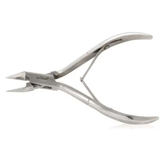 !Кусачки педикюрные/маникюрные, двухпружинные, заводская заточка, серебро