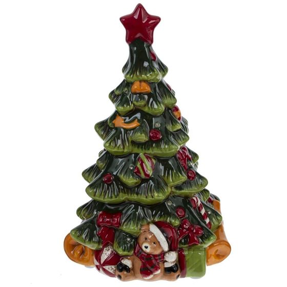 Фигурка декоративная "Ёлочка" с подсветкой (АААх3, н/п), L18 W16 H28 см