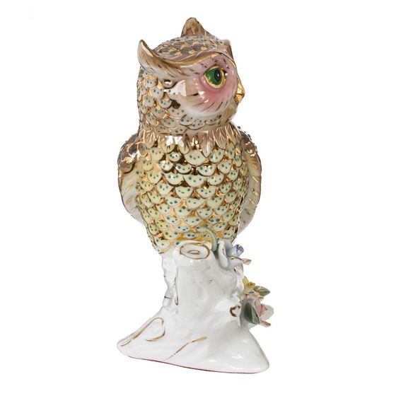 Фигурка декоративная "Сова", L10,5 W7,5 H14,5 см, 1 штука. дизайн микс
