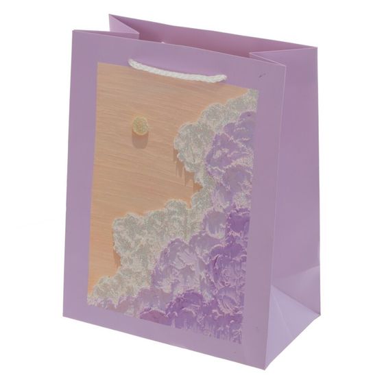 Пакет подарочный (бумага 210г/м2, блок микс 12шт), L18 W10 H23 см, 4в.