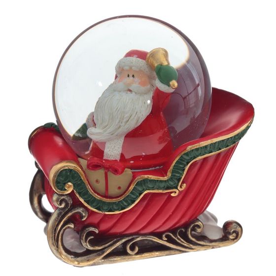 Фигурка декор в стекл шаре &quot;Дед Мороз&quot;, D6 см, L9,5 W7 H9,5 см, 2в.