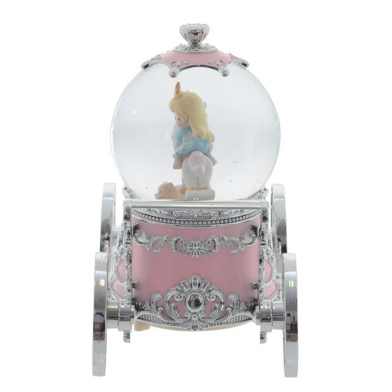 Фигурка декор &quot;Девочка на лошадке&quot; в стекл шаре (муз, подсвет, вьюга, 3xAAA н/п), D10, Д22 Ш11 В19 с