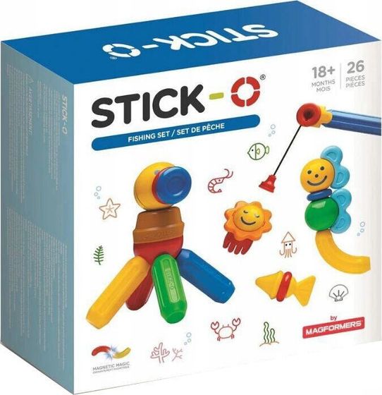 Magformers Klocki magnetyczne Stick-O zestaw wędkarski 26 elementów (005-902006)