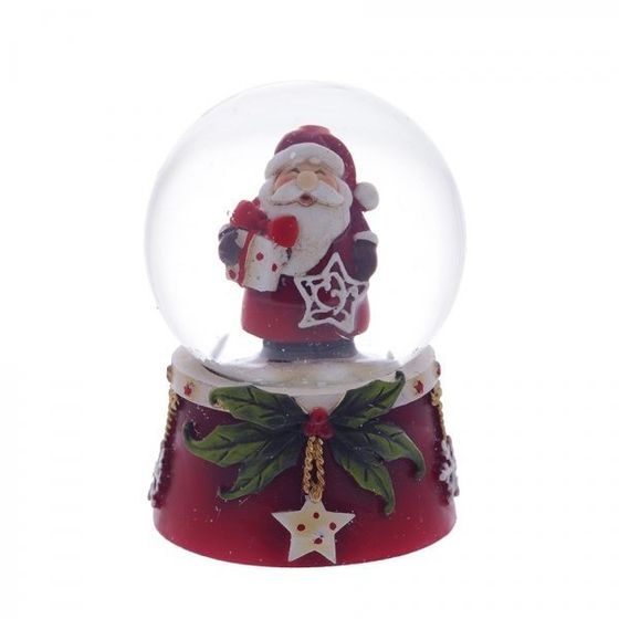 Фигурка декор в стекл шаре &quot;Дед Мороз&quot;, D4,5 см, L4,5 W4,5 H6,5 см, 2в.