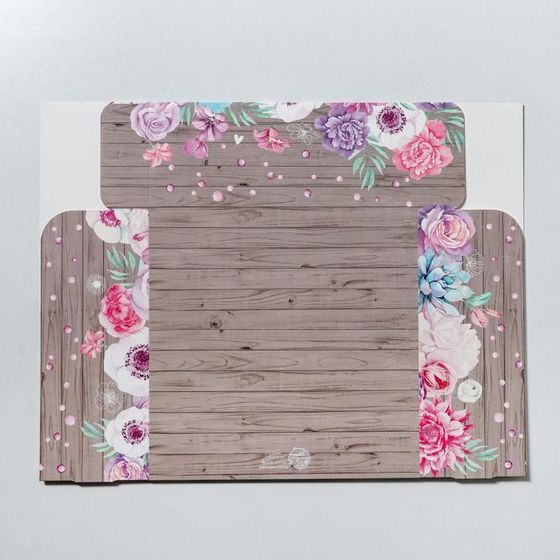 !09 Коробка складная (набор 2 штуки)«Только для тебя», 25 × 25 × 10 см.