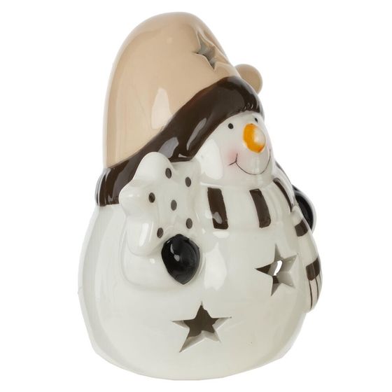 Фигурка декоративная &quot;Снеговик&quot; с подсветкой (LR44x2), L, L7,5 W6,5 H9 см