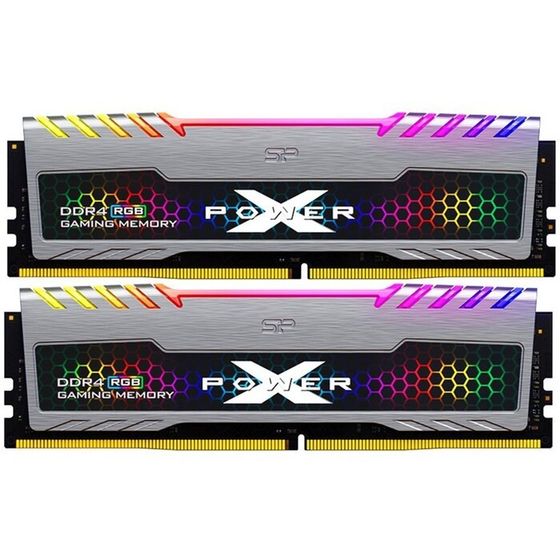 Память DDR4 2x8GB 3600MHz Silicon Power SP016GXLZU360BDB Xpower Turbine RGB RTL Gaming PC4-   103397