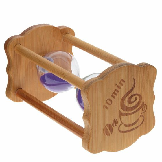 Часы песочные (10 мин.), Д9 Ш9 В14 см, 4в.