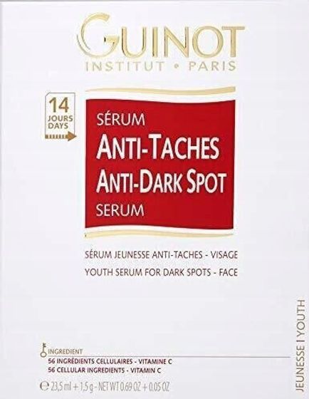 Guinot Set Guinot: Anti-Taches, Anti-Dark Spots, Serum, For Face, 23.5 ml + Pure, Vitamin C, Serum, For Face, 1.5 ml For Women