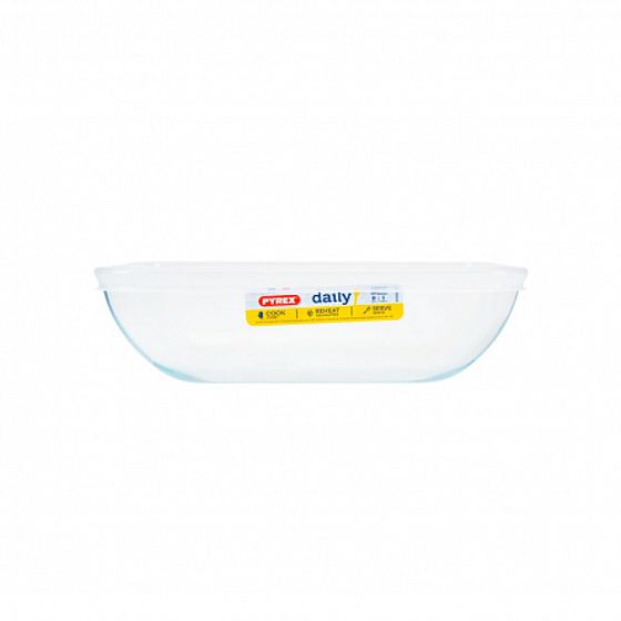 Блюдо Pyrex Daily с крышкой 22x17x6см 1.3л прямоугольное