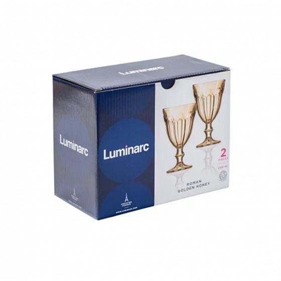 Набор бокалов для вина РОМАН ЗОЛОТОЙ МЁД 2шт 240мл