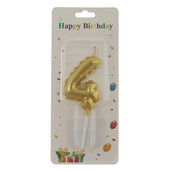 Свеча для торта "Цифра 4", L3,5 W1 H10 см