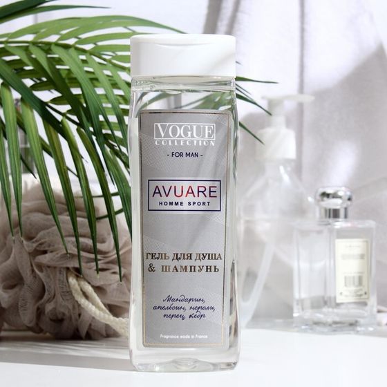 Гель для душа Vogue Collection &quot;Avuare homme sport&quot;, мужской, 250 мл