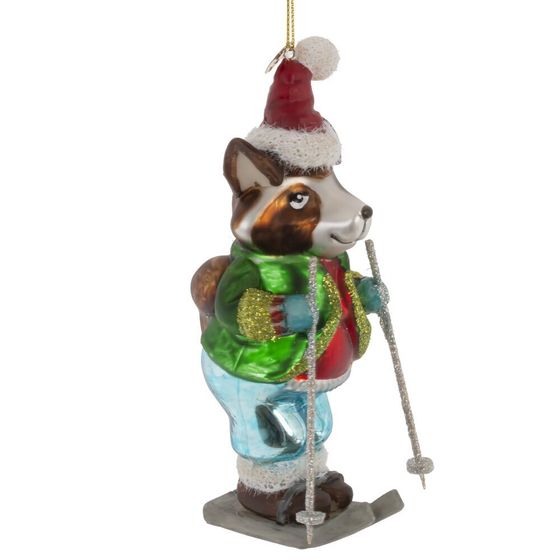 Украшение новогоднее "Енот", L6 W6,5 H15 см