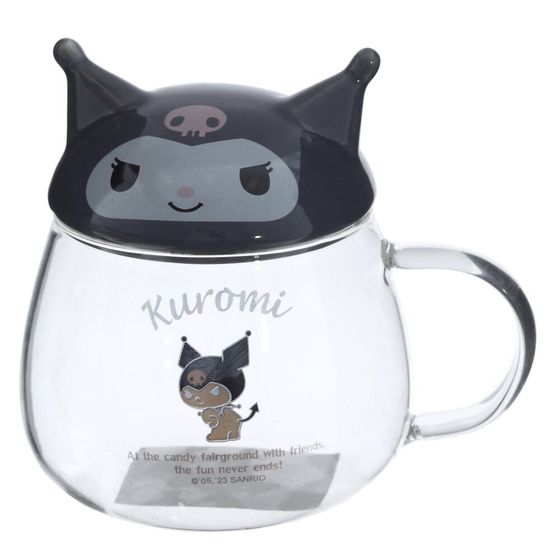 Кружка с крышкой, L7,5 W7,5 H11 см, дизайн микс