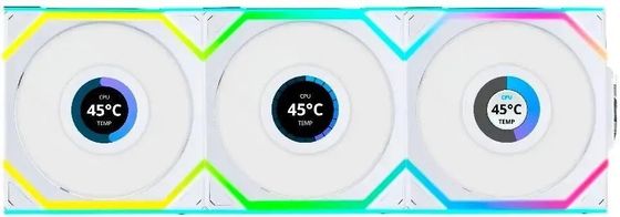Вентилятор Lian-Li Uni Fan SL Wireless 120 белый 120х124.5x28мм LED 300-1900rpm 4pin (G99.12SLLCD1W3W.R0)
