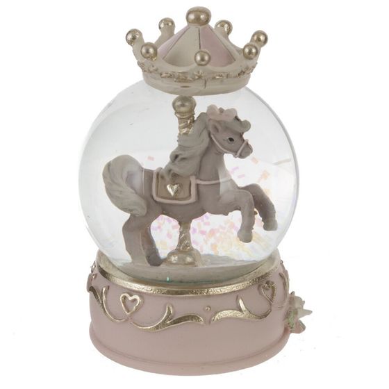 Фигурка декоративная в стекл шаре &quot;Карусель&quot;, D 6,5 см, L6,5 W6,5 H10 см, 3в.