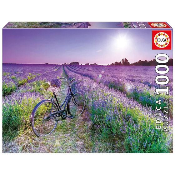 EDUCA BORRAS Puzzle 1000 Bicycle In Lavender Field