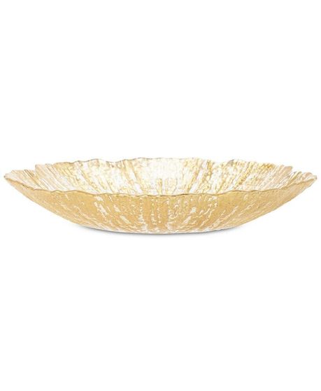 Rufolo Glass Gold Collection Salad Plate