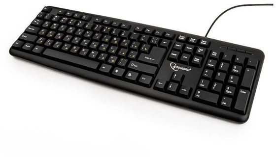 Клавиатура Gembird KB-8320U-Ru_Lat-BL проводная черный