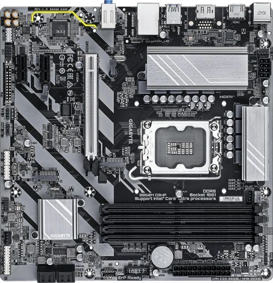 Материнская плата Gigabyte B860M D3HP Soc-1851 Intel B860 4xDDR5 mATX