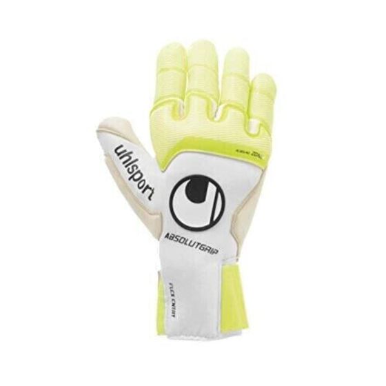 Uhlsport PURE ALLIANCE ABSOLUTGRIP REFLEX, Weiß/fluo Gelb/schwarz, Größe 8,5