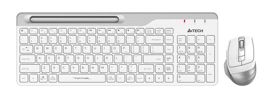 Клавиатура+мышь A4Tech Fstyler FB2535C беспроводной белый/серый