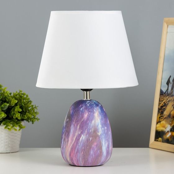 Настольная лампа «Косетт» Е27 40 Вт фиолетовый 22.5×22.5×32.5 см RISALUX